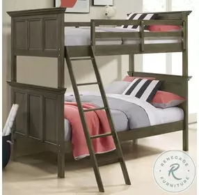 San Mateo Gray Twin Over Twin Bunk Bed