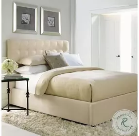 Avery Espresso Upholstered Queen Panel Bed
