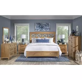 XXXs and OOOs Amber 2 Drawer Nightstand with USB Charging