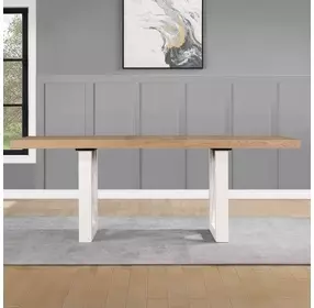 Magnolia Brown 80" Extendable Rectangular Counter Height Dining Table