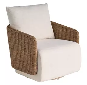 Mateo Nomad Snow Performance Fabric Swivel Chair