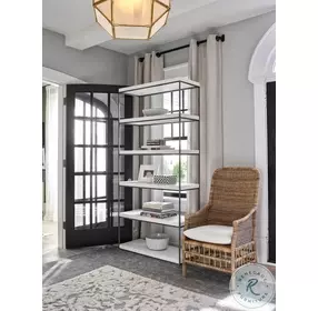 Modern Farmhouse Braxton Rustic Oak Etagere