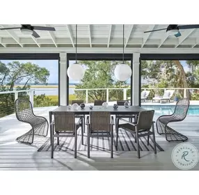 Balboa Bay Brindle Wicker Outdoor Dining Chair