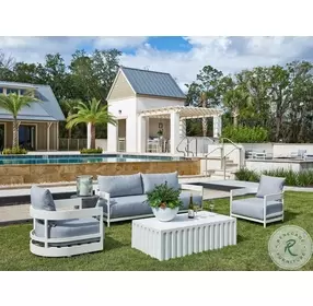 Coastal Living Edisto Abaco White Outdoor Cocktail Table