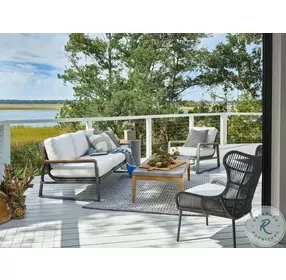 Coastal Living San Clemente Canvas Natural Outdoor Sofa