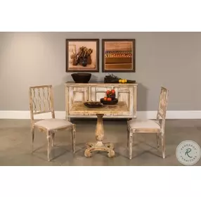 U021-01 Antique Oak Bistro Table