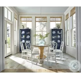 Mykonos Cerulean Blue Tall Metal Kitchen Cabinet