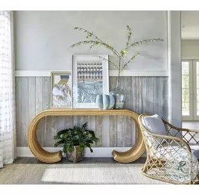 Getaway St Lucia Natural Rattan Accent Table