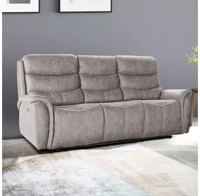 Kamari Gray Power Reclining 86" Sofa Power Headrest And Footrest
