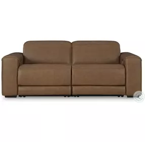 Rally-Up Caramel Power Reclining Loveseat