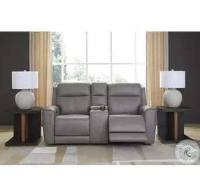 5Z Relaxation Coin 78" Power Reclining Console Loveseat