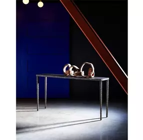 Curated Oil Rubbed Bronze Rectangular Minimalist Console Table