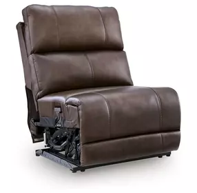Beryton Espresso Leather Power Armless Recliner