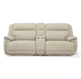 Double Deal Almond Modular Console Loveseat