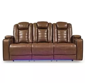 Mestrino Amber Leather Power Reclining Living Room Set