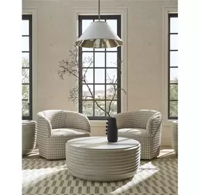 Abode Linen Outdoor Round Cocktail Table