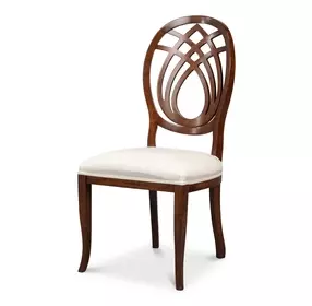Goccia Taupe Performance Fabric Upholstered Side Chair Set of 2