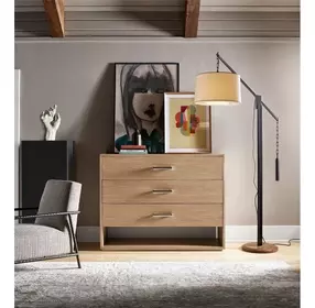 Nomad Tech Oak 3 Drawer Vista Dresser