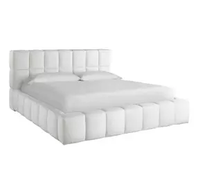 Nomad Ivory Queen Upholstered Colina Platform Bed