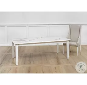 U223-As08 White Extendable Dining Table