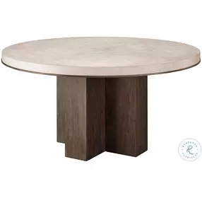 Erinn V X Topanga Silver Fox Round Dining Room Set