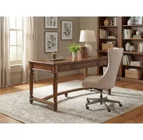 Brookhaven Distressed Medium Clear Cherry Leg Desk
