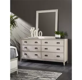 Waverly Rolling Fog 6 Drawer Dresser