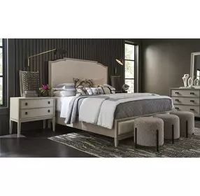 Waverly Rolling Fog 2 Drawer Nightstand with USB Charging