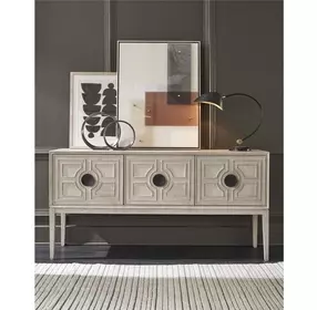 Waverly Rolling Fog and Gray 3 Door Sideboard
