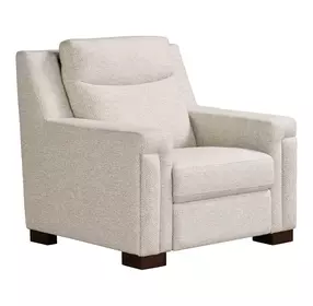 Flexwell Brown Performance Fabric Power Recliner with USB Charging