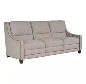 Flexwell Gray Performance Fabric 84" Dual Power Reclining Kelce Sofa with USB Charging