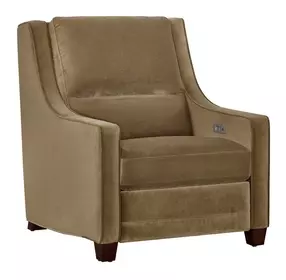 Serene Brown Dual Power Recliner with USB Charging