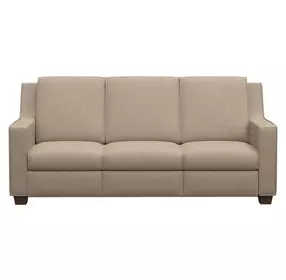 Tucker Brown Leather Power Reclining Living Room Set with USB Charging