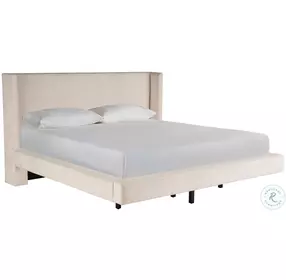 Weekender Vanilla Sainte Ann Upholstered Platform Bedroom Set