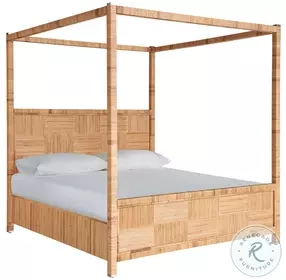 Weekender Natural Rattan Chatham Poster Bedroom Set