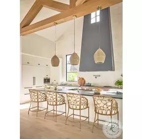 Weekender Natural Pebble Counter Height Chair