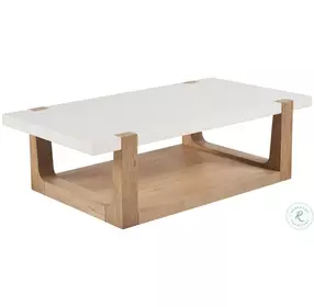 Sutton Natural Oak And White Quartz Occasional Table Set