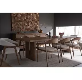 Evermont White Upholstered Barrel Back Dining Chair Set of 2