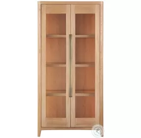 Zaria Natural Oak Display Cabinet