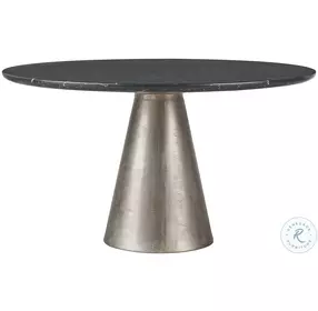 Merino Black And Antique Silver Slate Dining Room Set