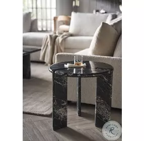Magnus Golden Portoro Marble End Table