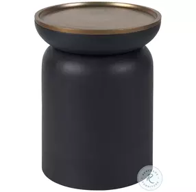 Marilyn Gold And Black End Table