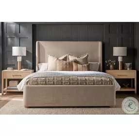 Leah Beige 1 Drawer Nightstand