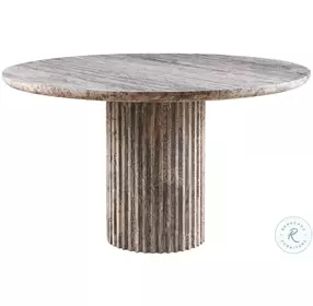 Meadow White Travertine Dining Room Set