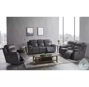 Tango Shadow Power Reclining Console Loveseat With Power Footrest