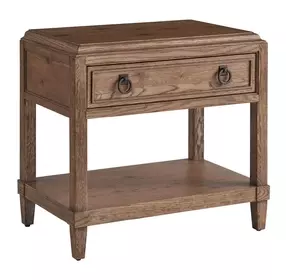 Griffith Park Sienna 1 Drawer Open Nightstand with USB Charging
