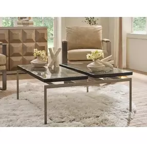 Grace Smoke and Antique Nickel Outdoor Glass Top Jordan Occasional Table Set
