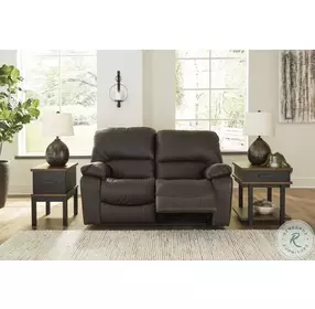 Leesworth Dark Brown Power Reclining Loveseat