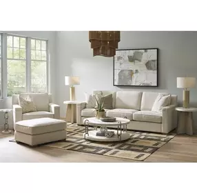 Selah Asbury Oatmeal Performance Fabric Lounge Chair Chair