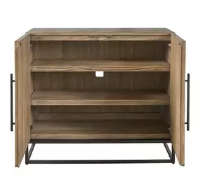 Dwell Boulder and Gray 2 Door Hall Chest